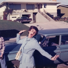 Love this pic of mum ... a moment of spontaneous playfulness!