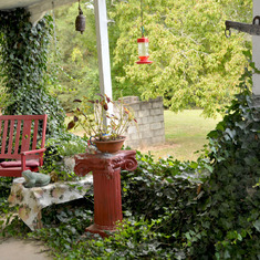 Susan and Andy's porch that she so loved to sit on in her later years.