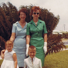 with Norma, Andy and Barbara - early 60's.