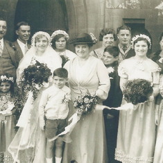 Margaret, The youngest,with Mother,Father and all her brothers and sisters.