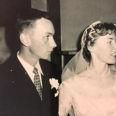 Wedding day!  January14, 1956