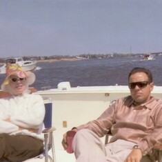 Marge & Ed on boat