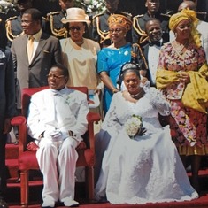 Professor and Mrs. Tandap accompanied also with President's of Southern Africa at the wedding of the President of Malawi