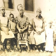 Pastor Baah with his wife and kids (Mrs. Tandap is 2nd to right)