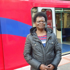 Mum on her way to visit her son and family in Edinburgh