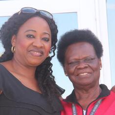 Dr (MRS) OMOTOWA with a daughter-in-law