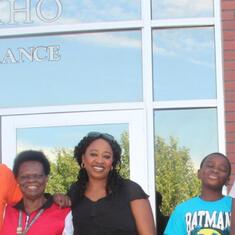 Dr (MRS) OMOTOWA as a Docent at the Museum of Idaho, with a daughter-in-law and her grandchildren