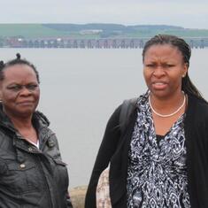 Dr (MRS) OMOTOWA with a daughter-in-law in Scotland