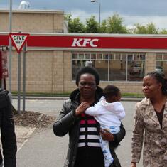 Dr (MRS) OMOTOWA on a road trip in Scotland with daughter, daughter-in-law and a grandchild