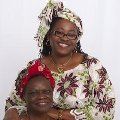 Dr (MRS) OMOTOWA with a daughter-in-law