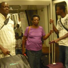 Dr (MRS) OMOTOWA traveling with her family