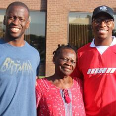 DR (MRS) OMOTOWA with her grandchildren