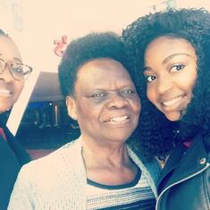 Mummy and her  daughter-in-law with  family friend in Edinburgh