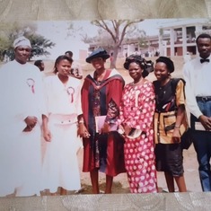 Mummy with Dr (Mrs) Omonogun, Dele & Tayo