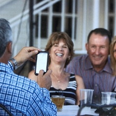 Kirk taking a picture of Margaret with Jane Blythe & Denny Boom in Lexington, KY.