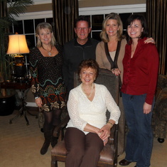 The Cameron family in-laws - Barb, Jay, Margaret, and Kelly, with Cathy Cameron