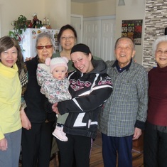 Margaret visiting the Mok family in Battleford, Saskatchewan, Canada 2017 March