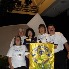 Margaret and the campaign team at International Convention 2004