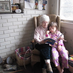 With Great-Granddaughter Sabrina 2010