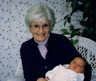 With Great-Granddaughter Mina 2001