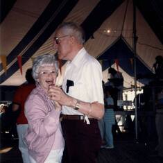 Dancing with James.  He loved to go to the Polka Fest and dance to the music.