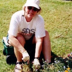 Rare Photo - Mom Gardening