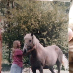 Mom and her horse 