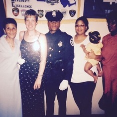 2001-Margie, Leon, Tracey, Mecca, Lori, and Denise. Academy Graduation