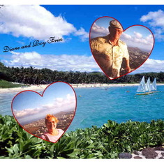 Diane and Roy Fries - with Background   -          on vacation with sister (Linda and her 
           husband Dennis in Maui, Hawaii