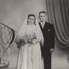Mom & Dad, wedding 1958