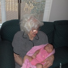 Grandma holding Savannah