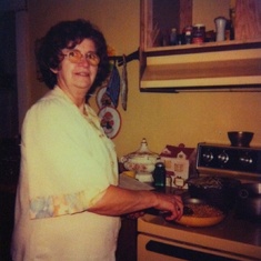 Grandma cooking as she loved to do