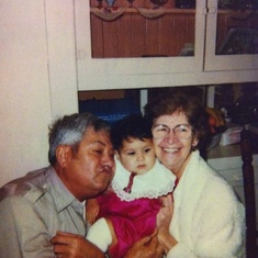 Grandpa and Grandma with Nessa