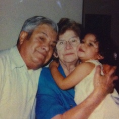 Grandpa and Grandma with Nessa