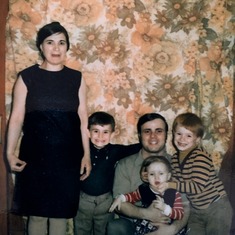 My beautiful Mamma, Papa, Me, and my brother's Peter & John