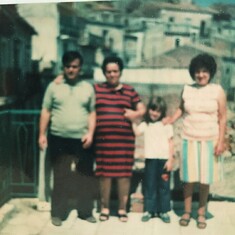 Mamma, Pappa, & Me visiting Nonna Pippina back in 1978 when we went to Forza D' Agro, Sicily, Italy ...