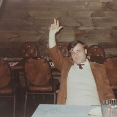 Pappa always would put up 3 fingers for The Trinity, the Father, the Son, and the Holy Spirit...love u Pa