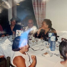 My summer in Sicily another pic of me taking of my Nonna off guard talking away which she loved doing....