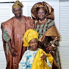 Maami with one of herdaughters and son-in-law