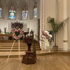 St John’s Lutheran for the Memorial Service for Marian.  