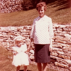 Anne & Marianne pregnant with Scott, Easter 1963