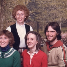 Marianne, Anne, Lynne & Mark - 1982