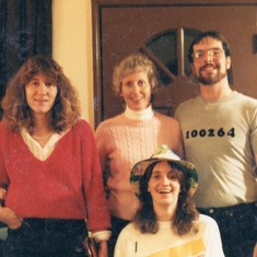 Anne, Marianne, Mark & Lynne on Lynne's 18th Birthday