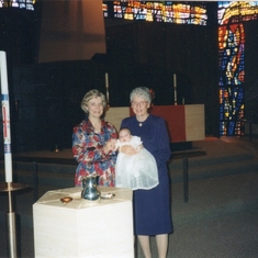 Grandma Carol & Grandma Marianne at Lauren's Baptism