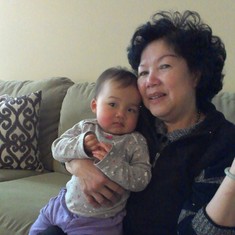 Grandmom with Sophia - March 2, 2013