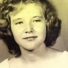 Marie Elaine Quinn age 15. 1960
