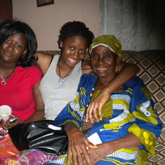 L-R: Jeneba, Juju & Grandma