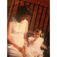 My gran Marie and me when I was younger , rest in peace my angel love and miss you more each day<3