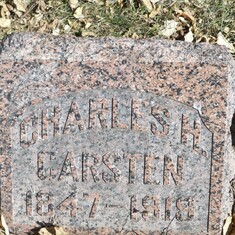 CharlesHCarsten_Headstone_abt 1847-1919