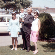 The new family of four. Toni Marie, Albert Michael, Albert and Marie, 1970